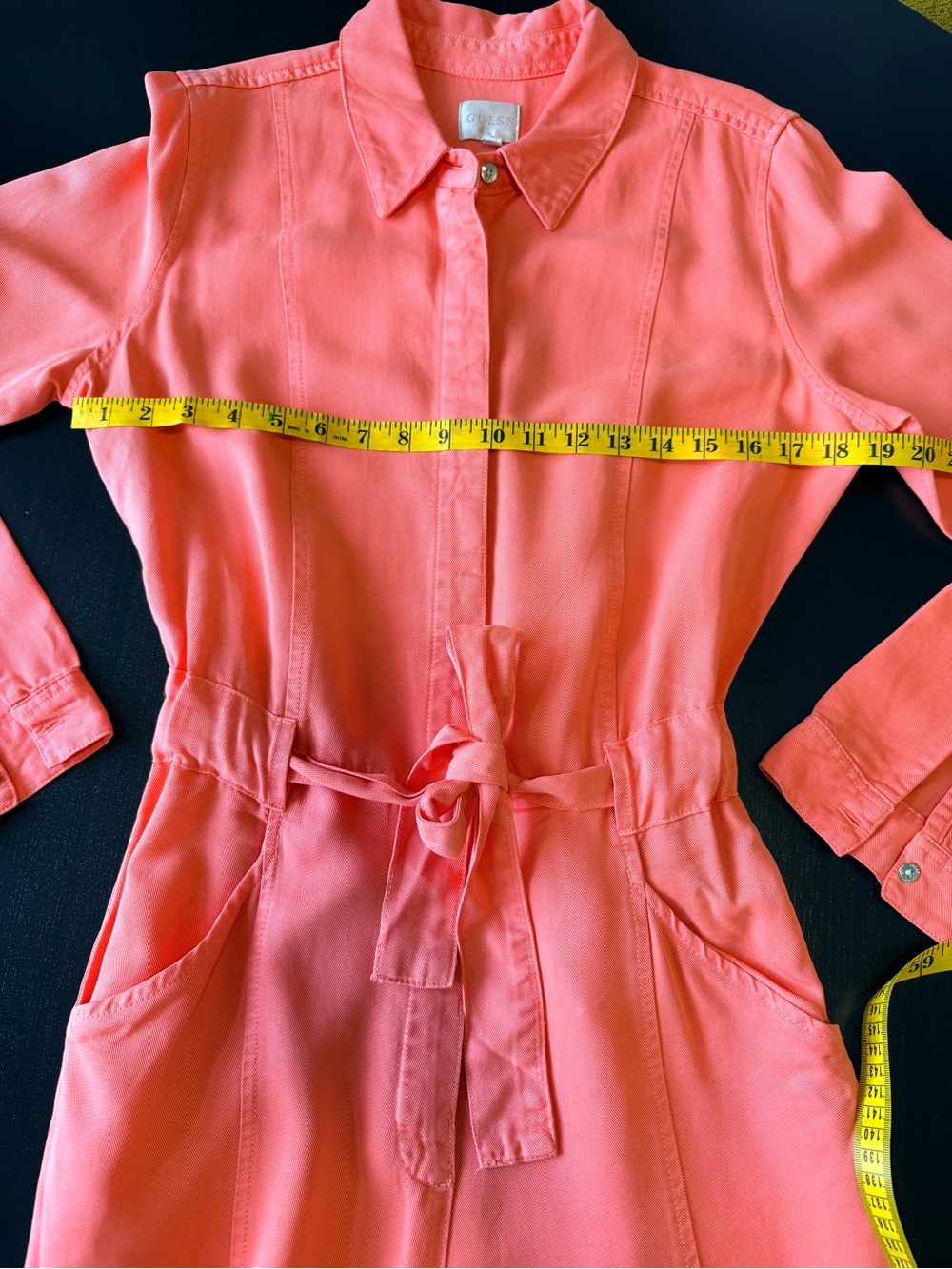 GUESS Coral Tencel Utility Jumpsuit — Y2K / Workwear / Gorpcore / Coveralls - Picture 10 of 12